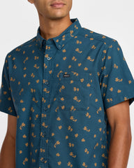 That'll Do Print Short Sleeve Shirt - Midnight Blue Floral | RVCA near me