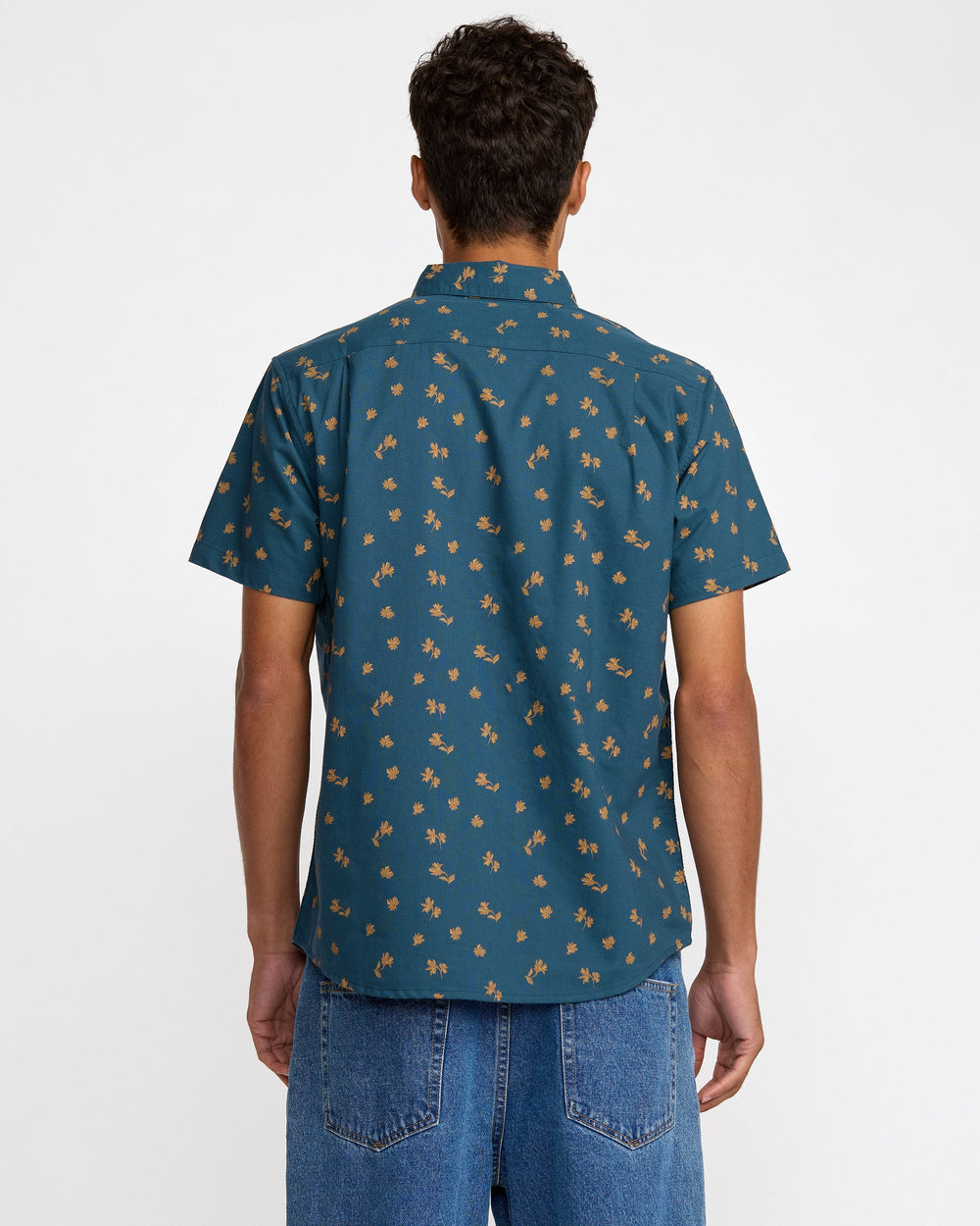 That'll Do Print Short Sleeve Shirt - Midnight Blue Floral | RVCA near me