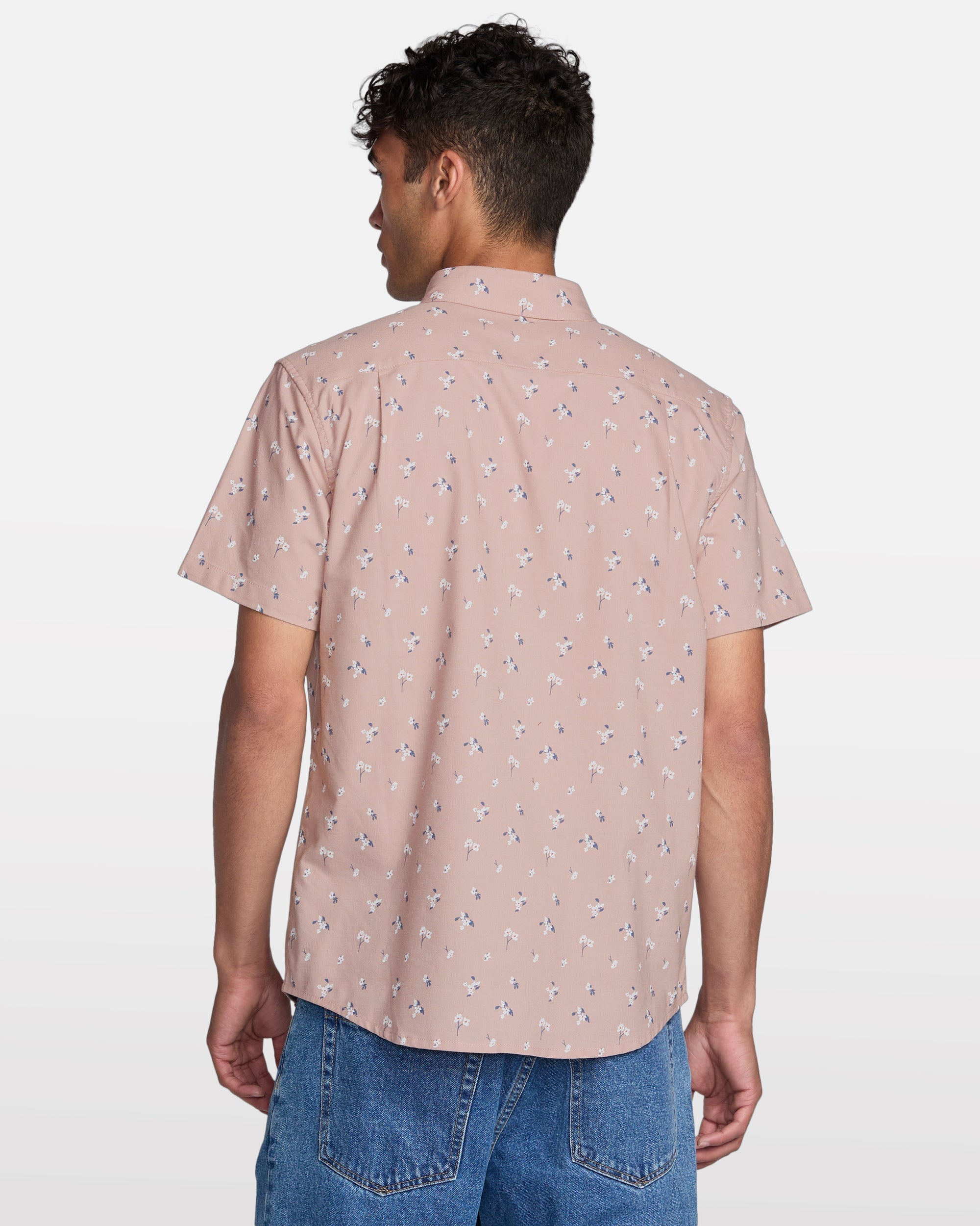 That'll Do Print Short Sleeve Shirt - Mauve | RVCA discount