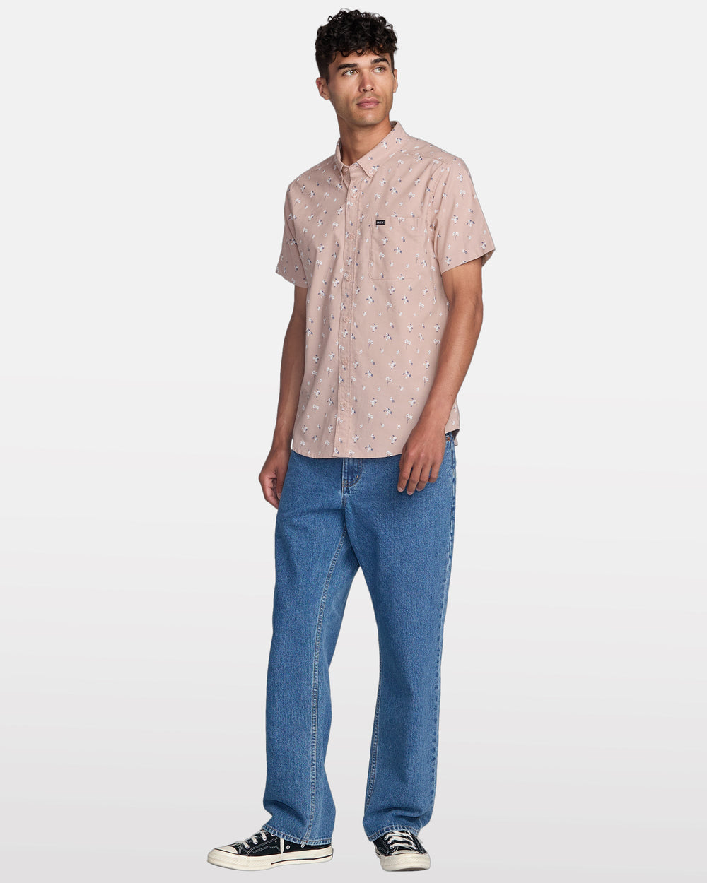 That'll Do Print Short Sleeve Shirt - Mauve | RVCA discount
