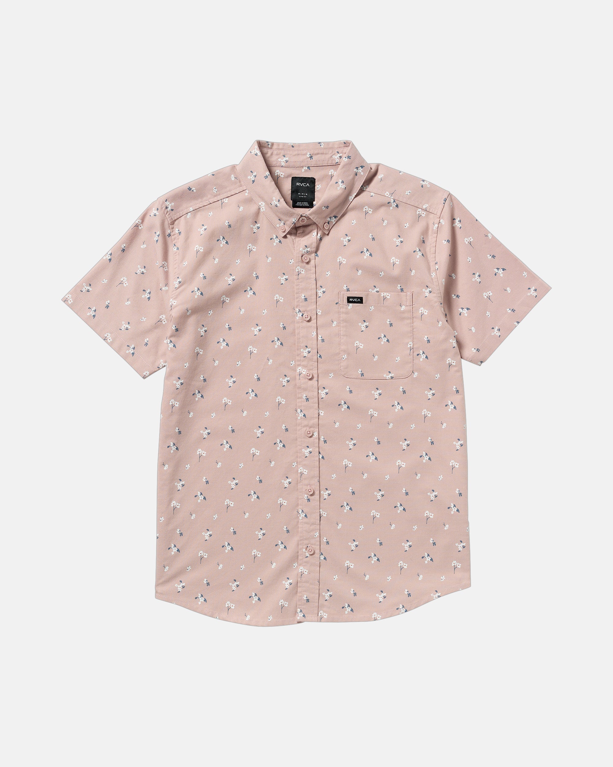 That'll Do Print Short Sleeve Shirt - Mauve | RVCA discount