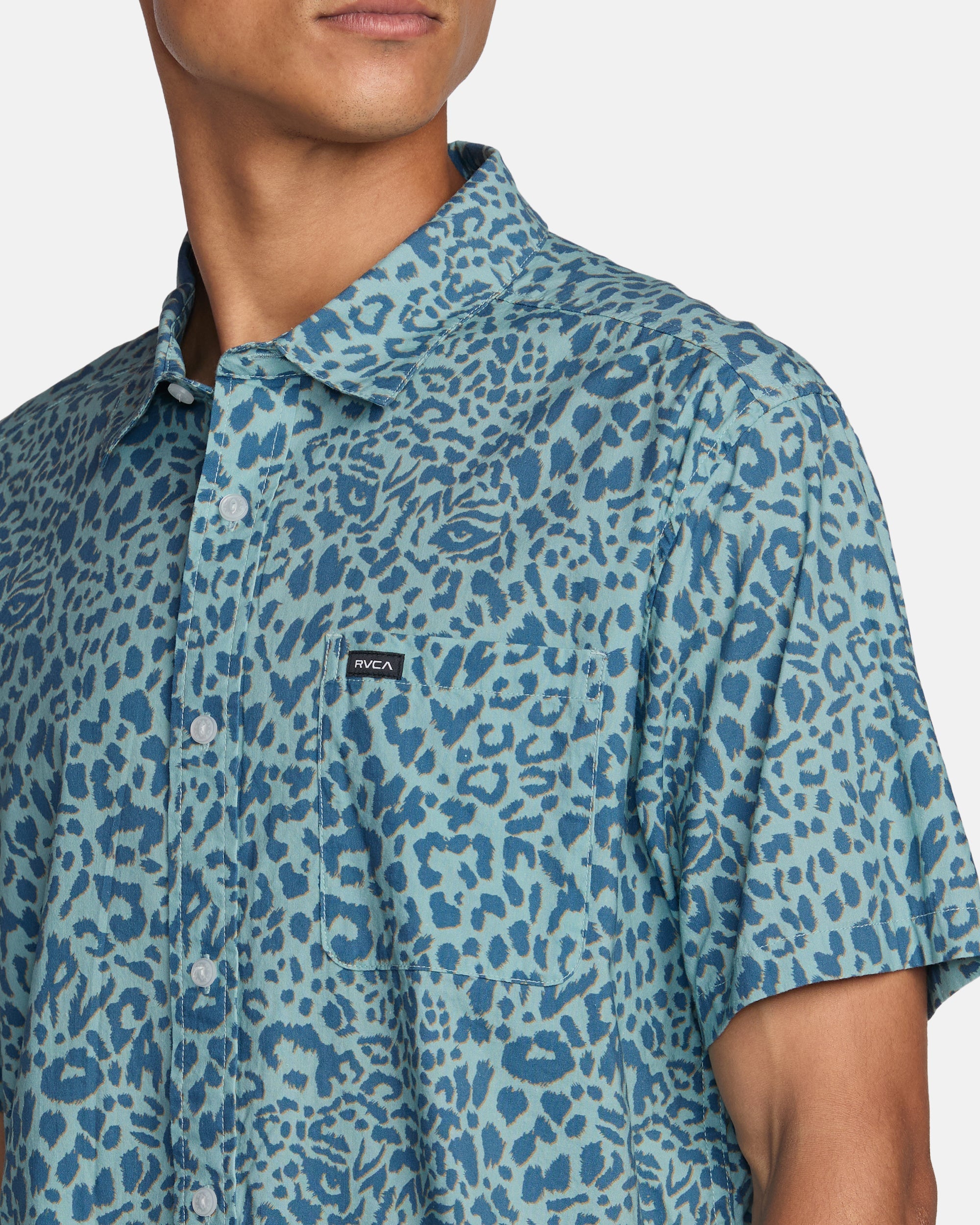 Anytime Short Sleeve Shirt - Blue Haze | RVCA outlet