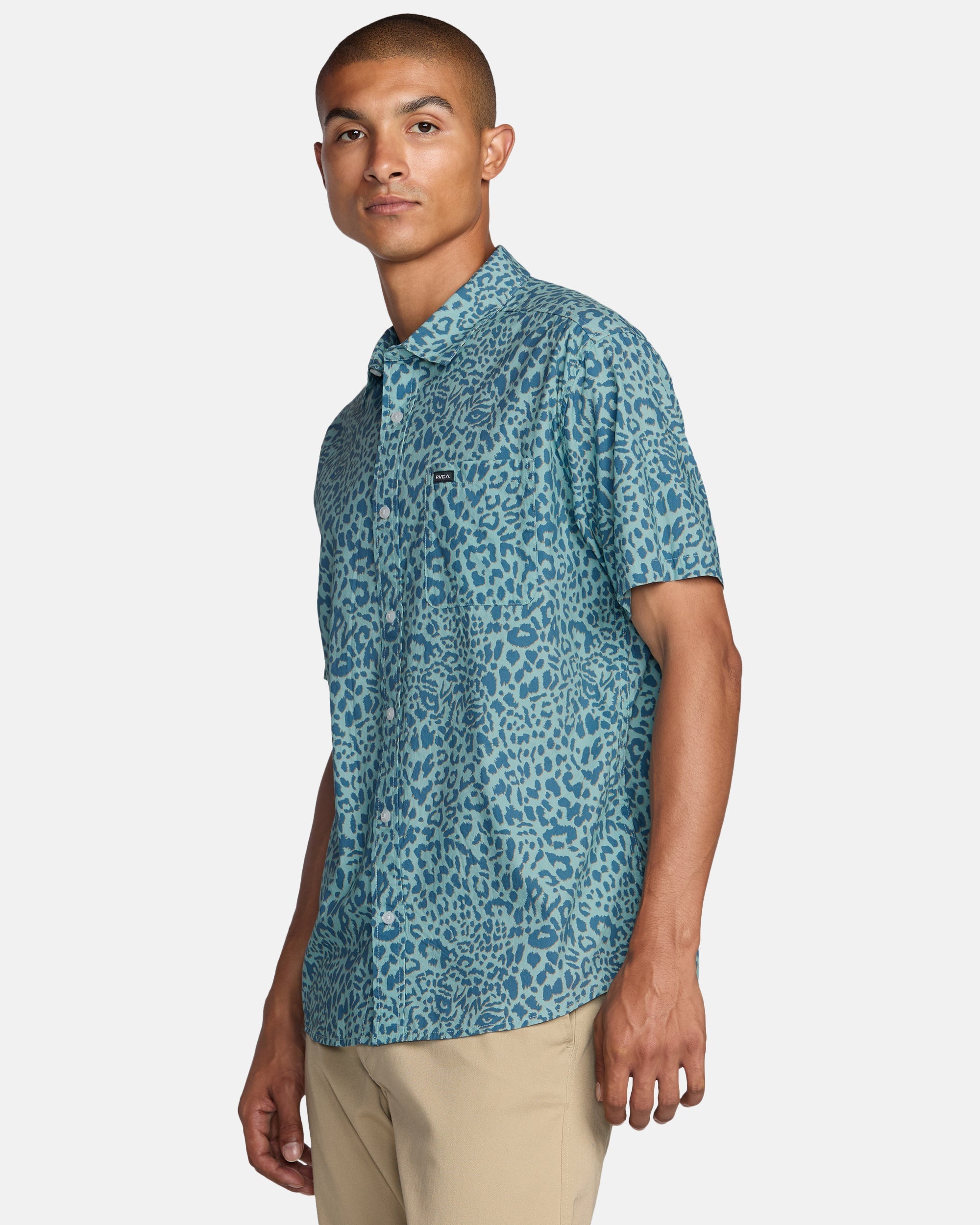 Anytime Short Sleeve Shirt - Blue Haze | RVCA outlet