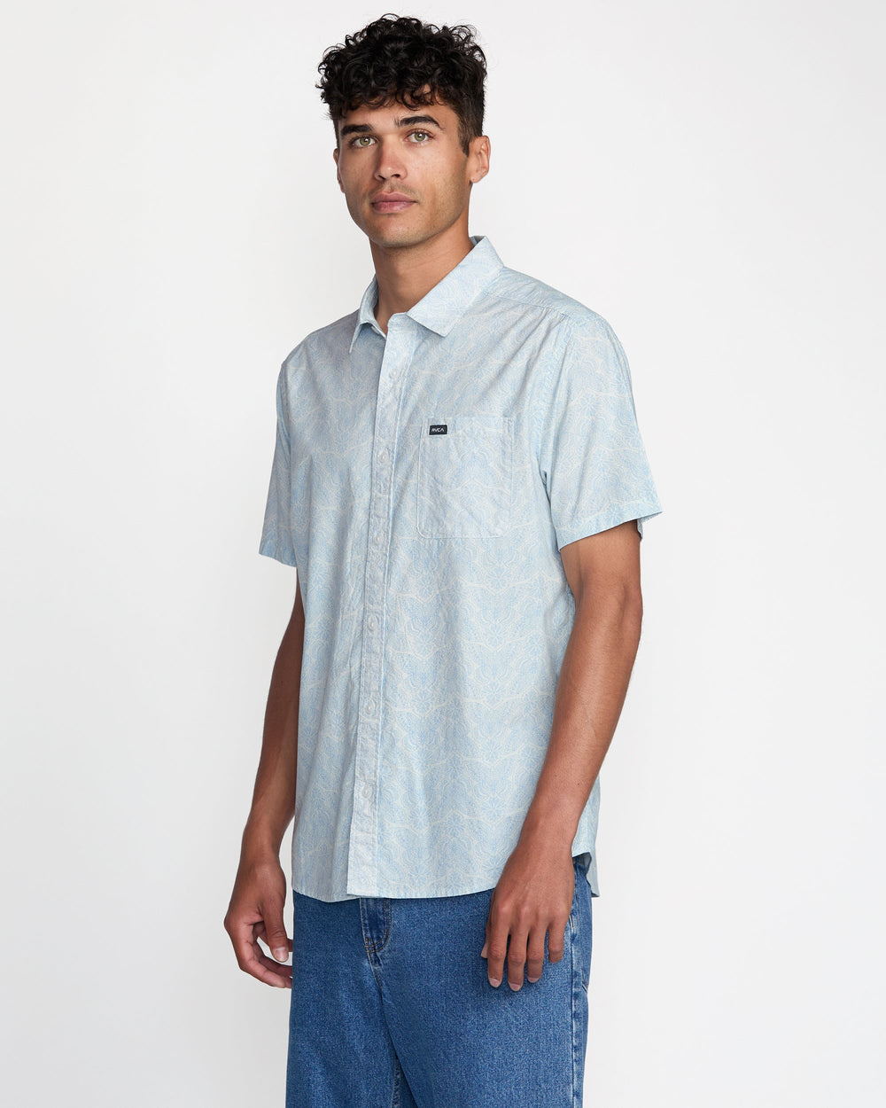 Anytime Short Sleeve Shirt - White | RVCA discount