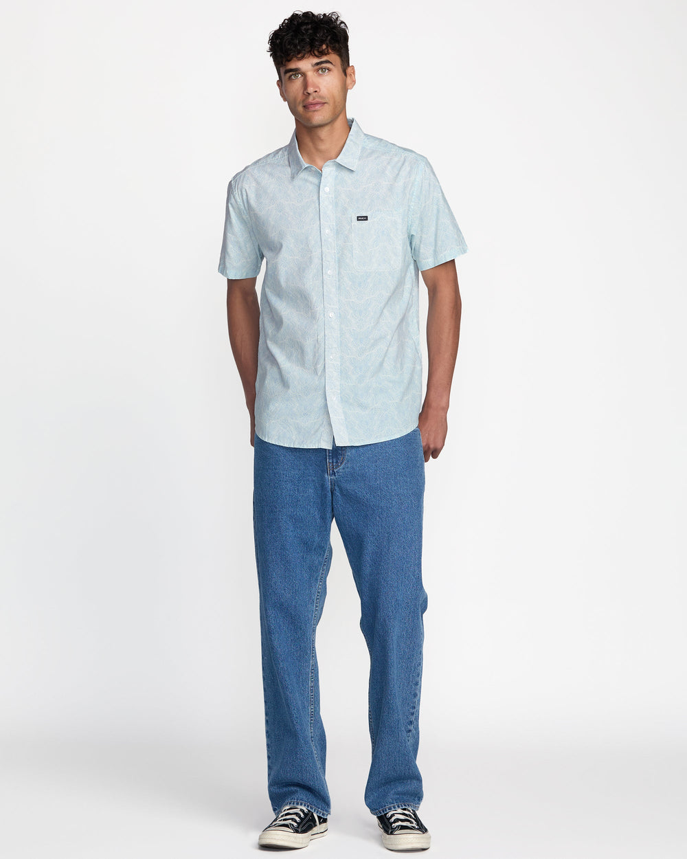 Anytime Short Sleeve Shirt - White | RVCA discount