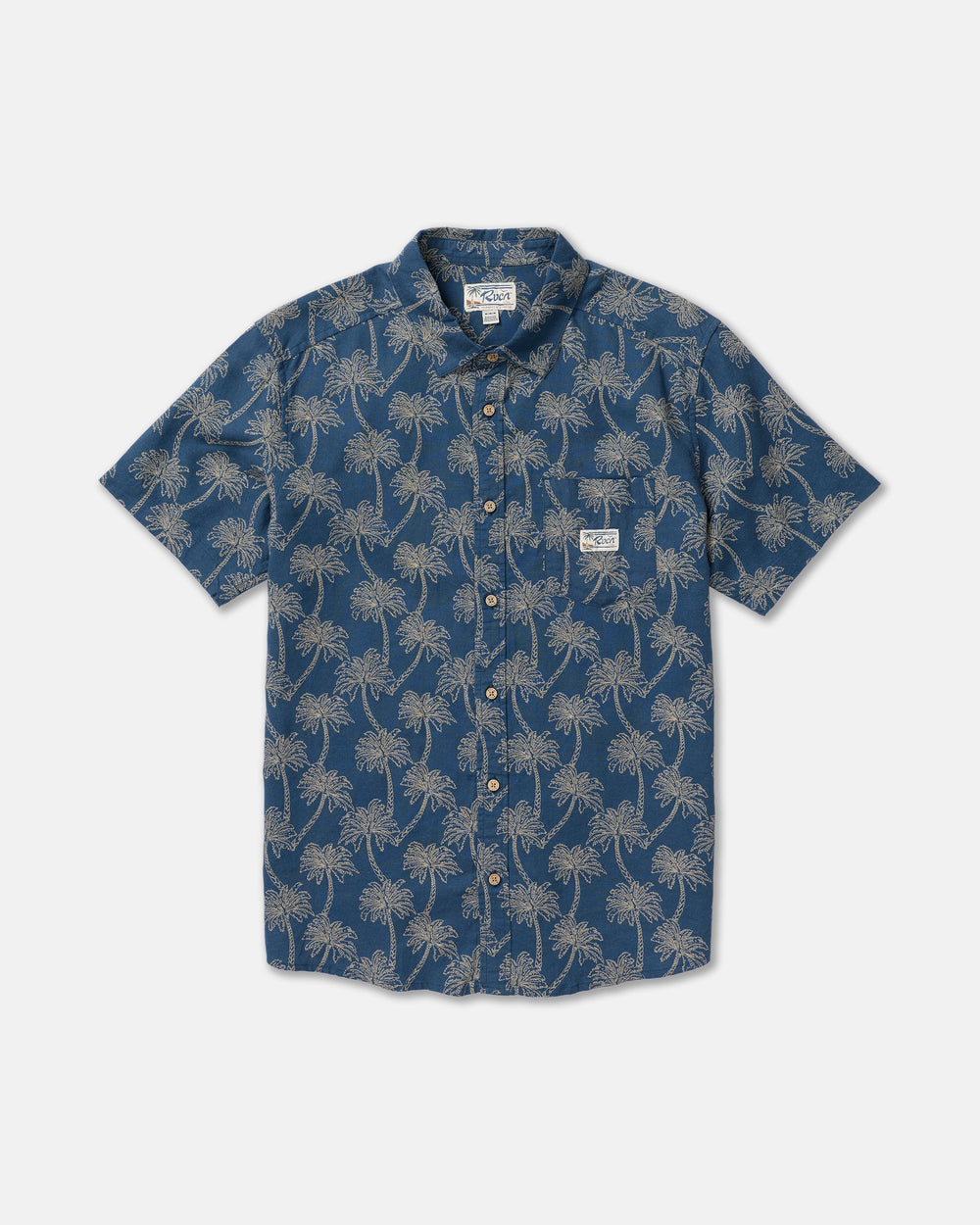 Exotica Short Sleeve Shirt - Dark Denim | RVCA for sale