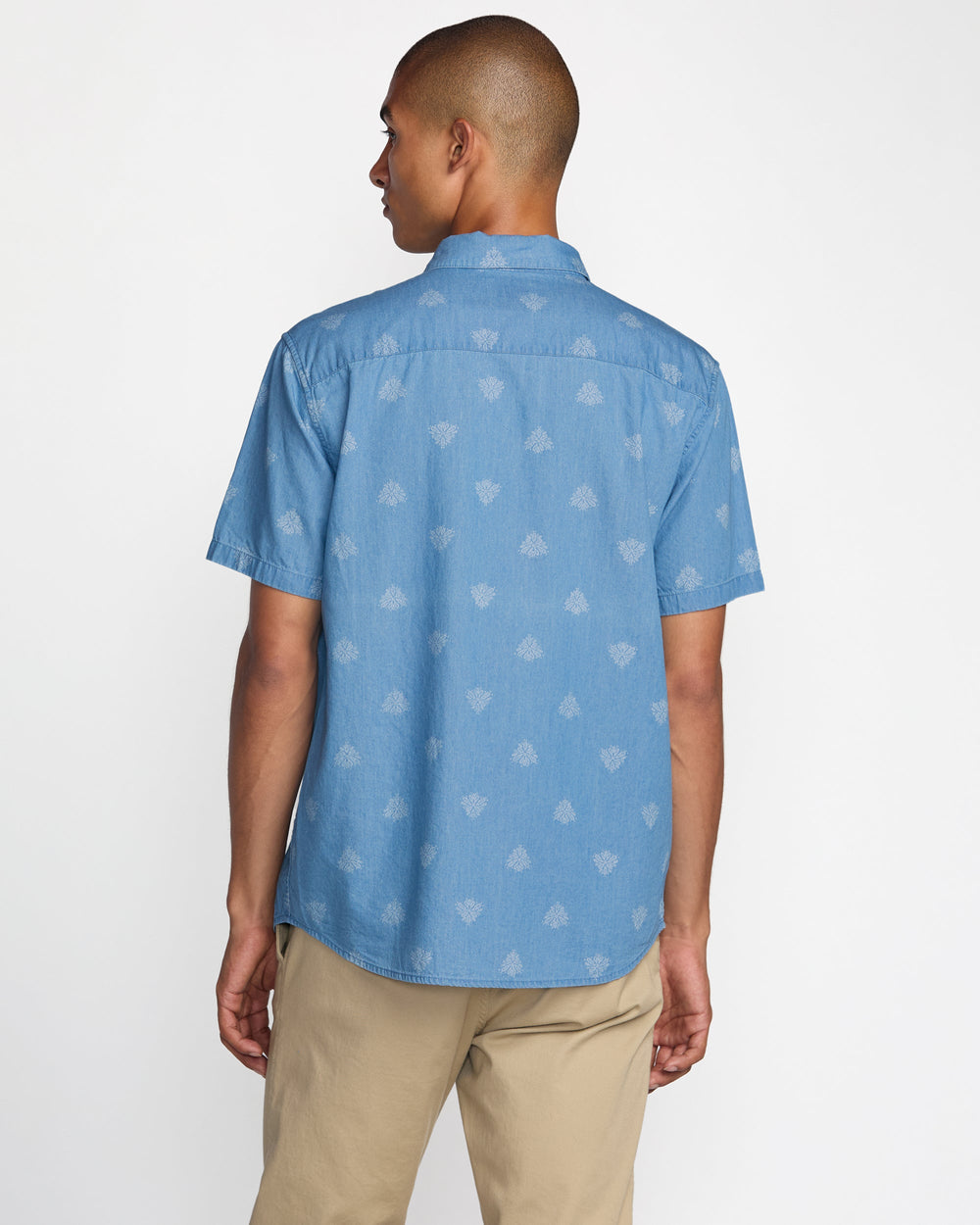 Frame Short Sleeve Shirt - Washed Chambray | RVCA on sale