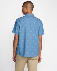 Frame Short Sleeve Shirt - Washed Chambray | RVCA on sale