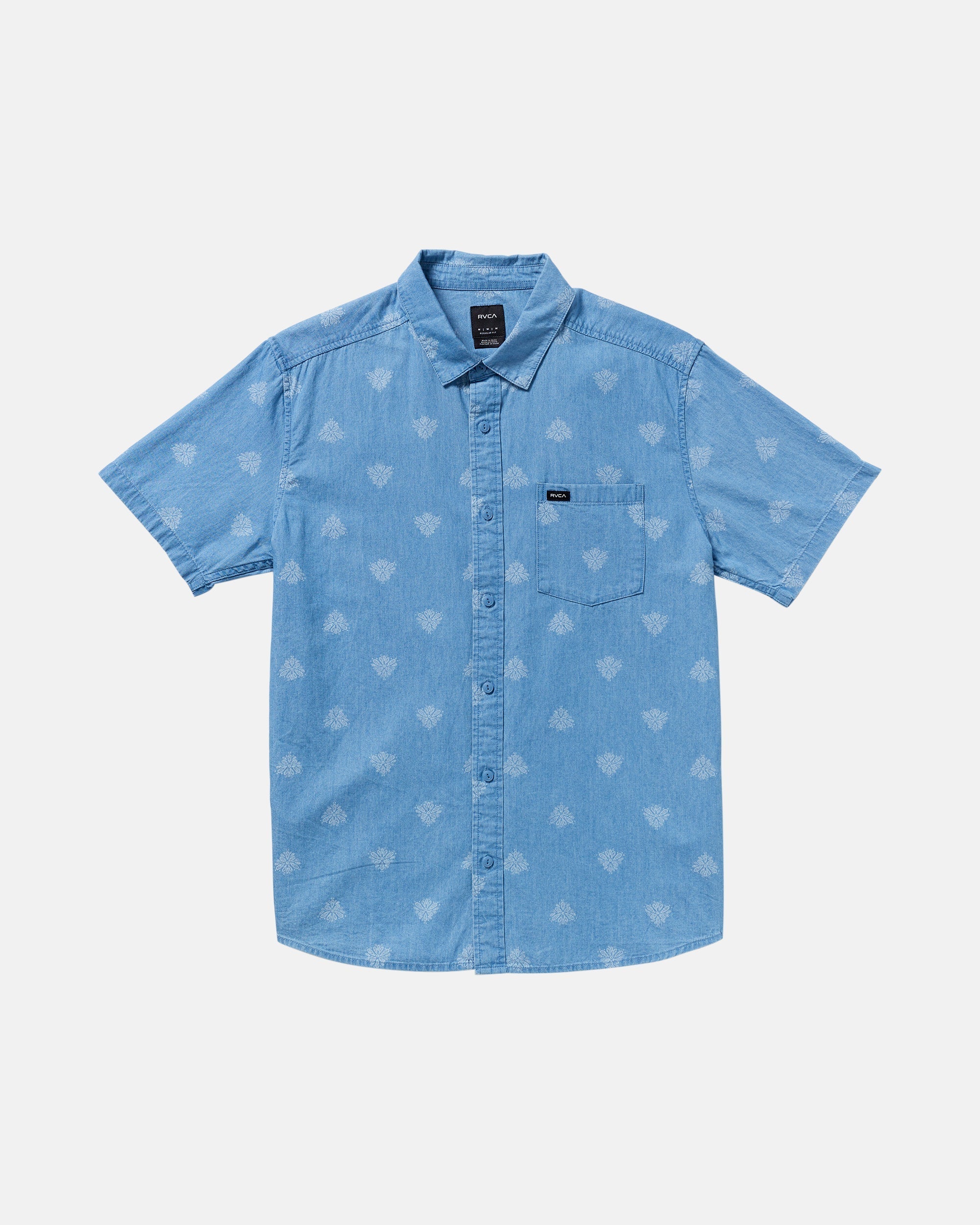 Frame Short Sleeve Shirt - Washed Chambray | RVCA on sale