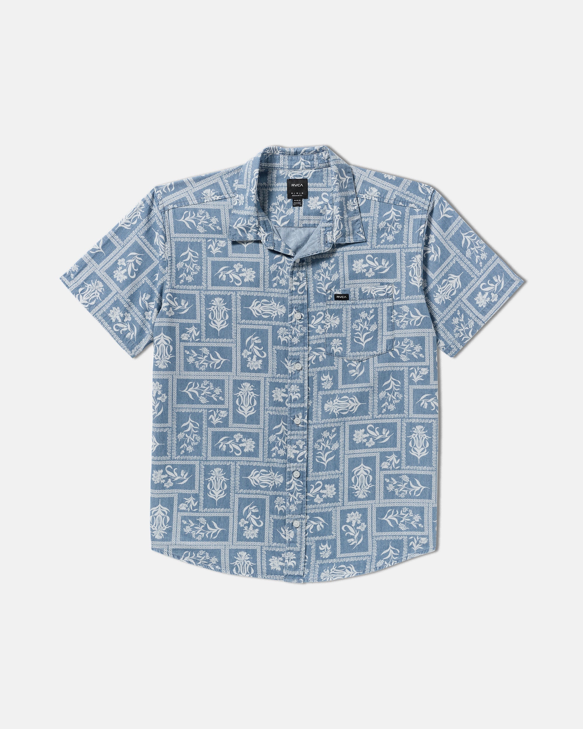 Frame Short Sleeve Shirt - Vintage Navy | RVCA on sale