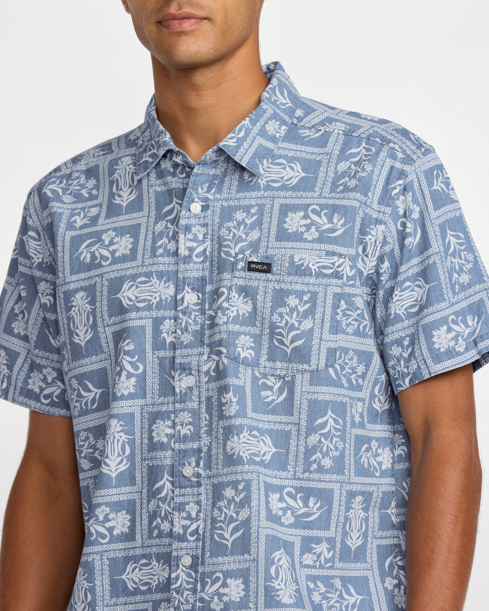 Frame Short Sleeve Shirt - Vintage Navy | RVCA on sale