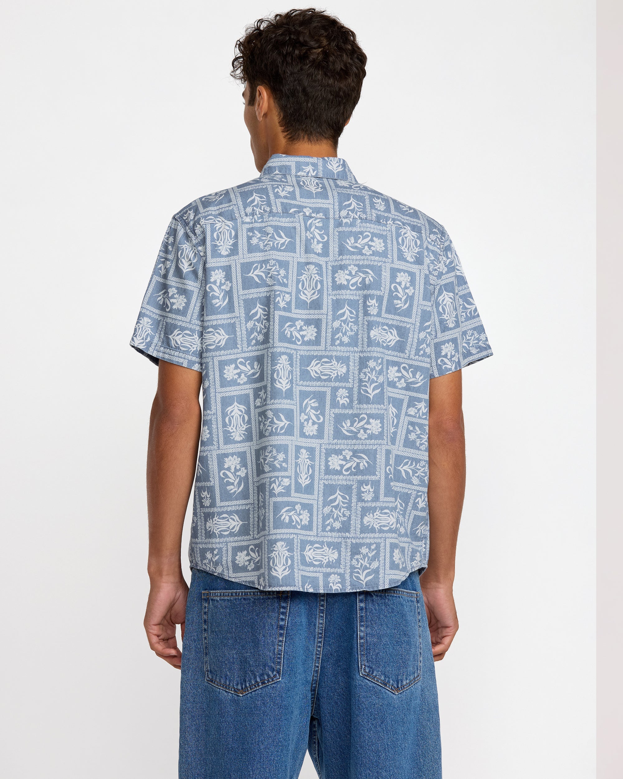 Frame Short Sleeve Shirt - Vintage Navy | RVCA on sale