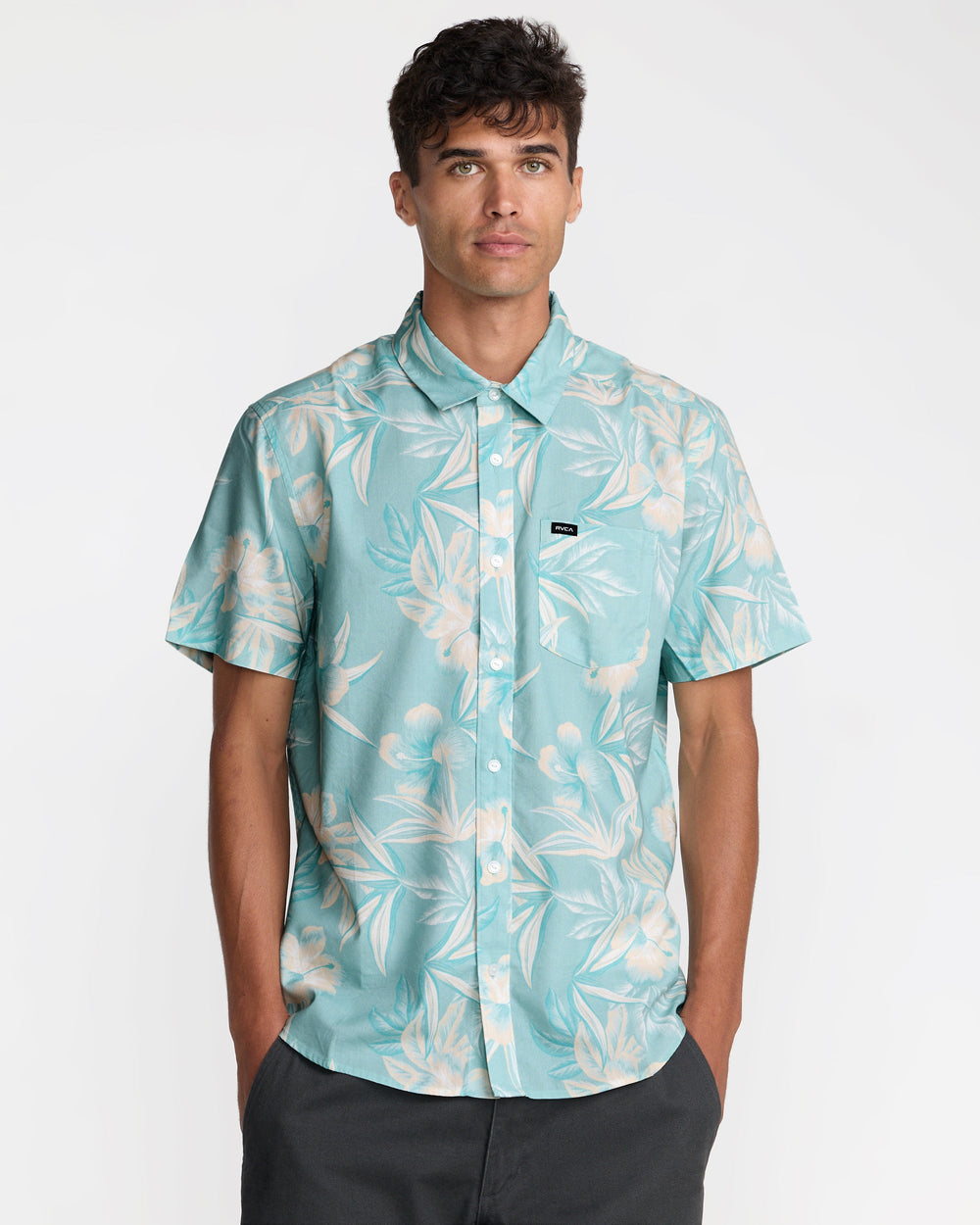 Botanical Short Sleeve Shirt - Blue Haze | RVCA outlet