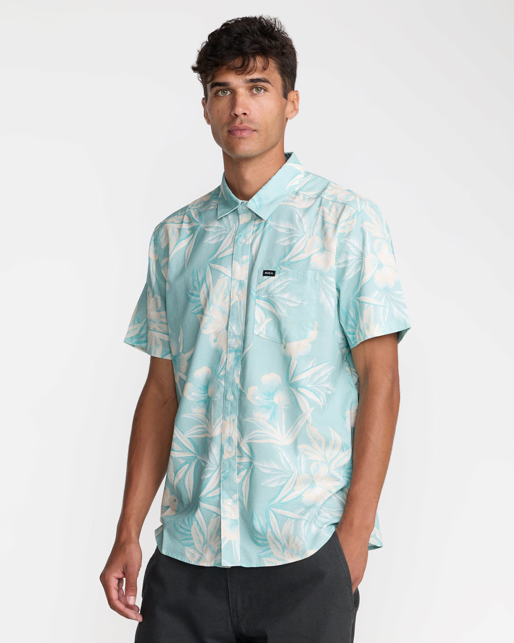 Botanical Short Sleeve Shirt - Blue Haze | RVCA outlet