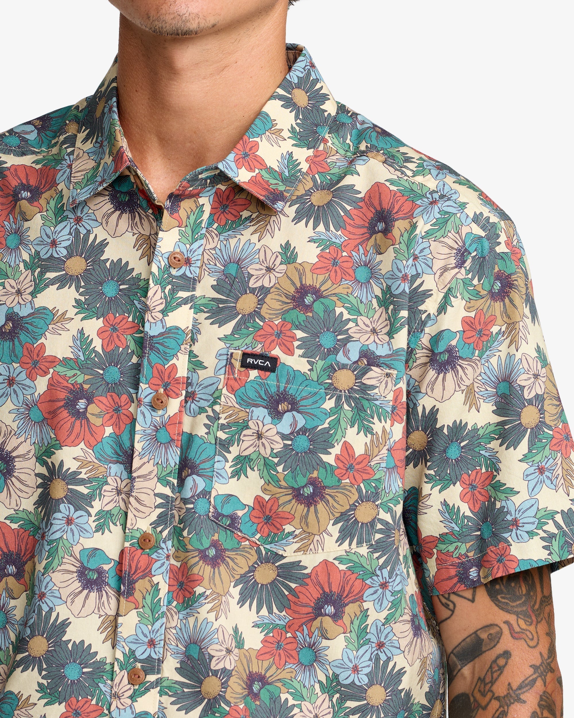 Botanical Short Sleeve Shirt - Ceramic | RVCA near me