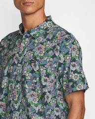 Botanical Short Sleeve Shirt - Garage Blue | RVCA online