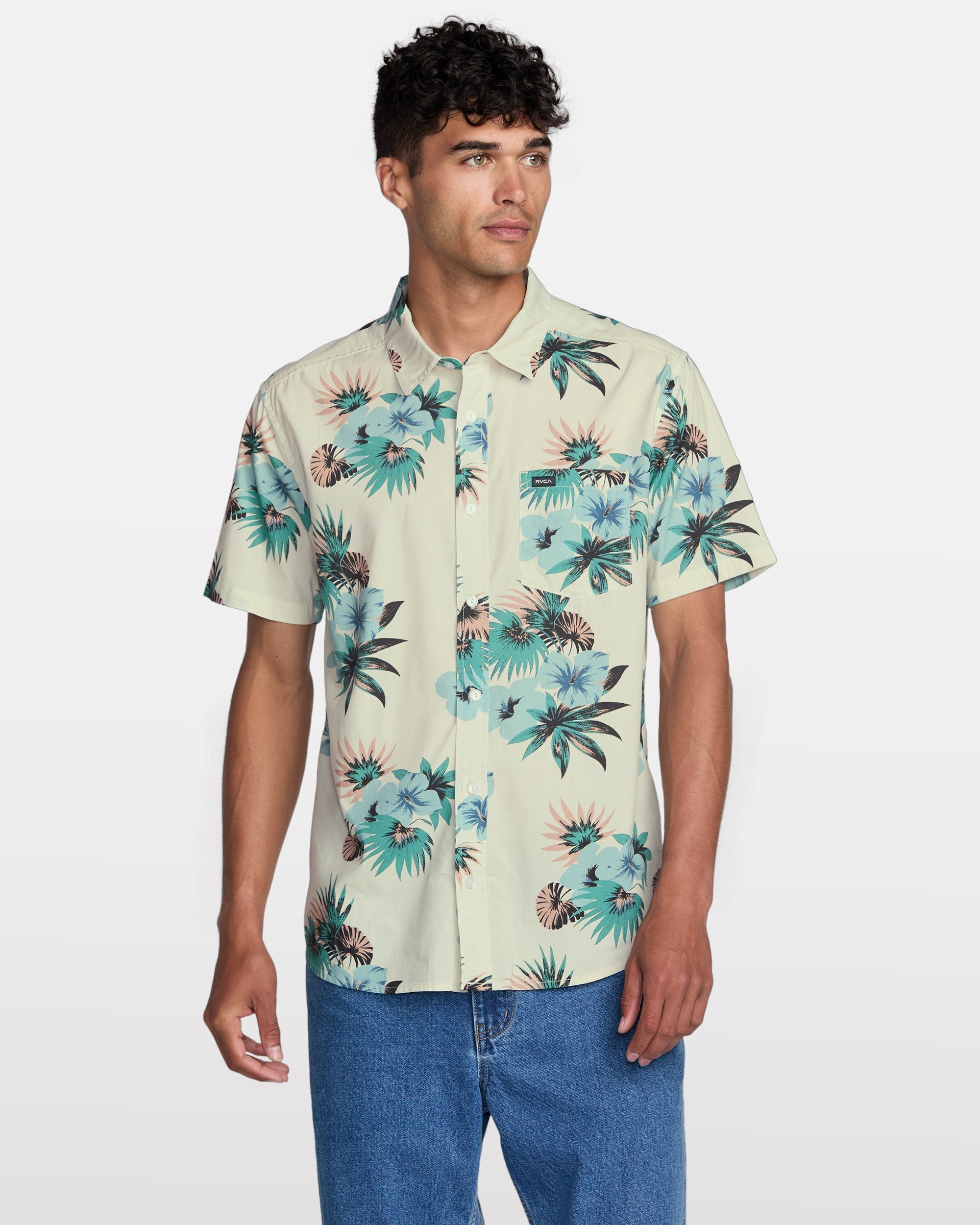 Botanical Short Sleeve Shirt - Light Khaki | RVCA US