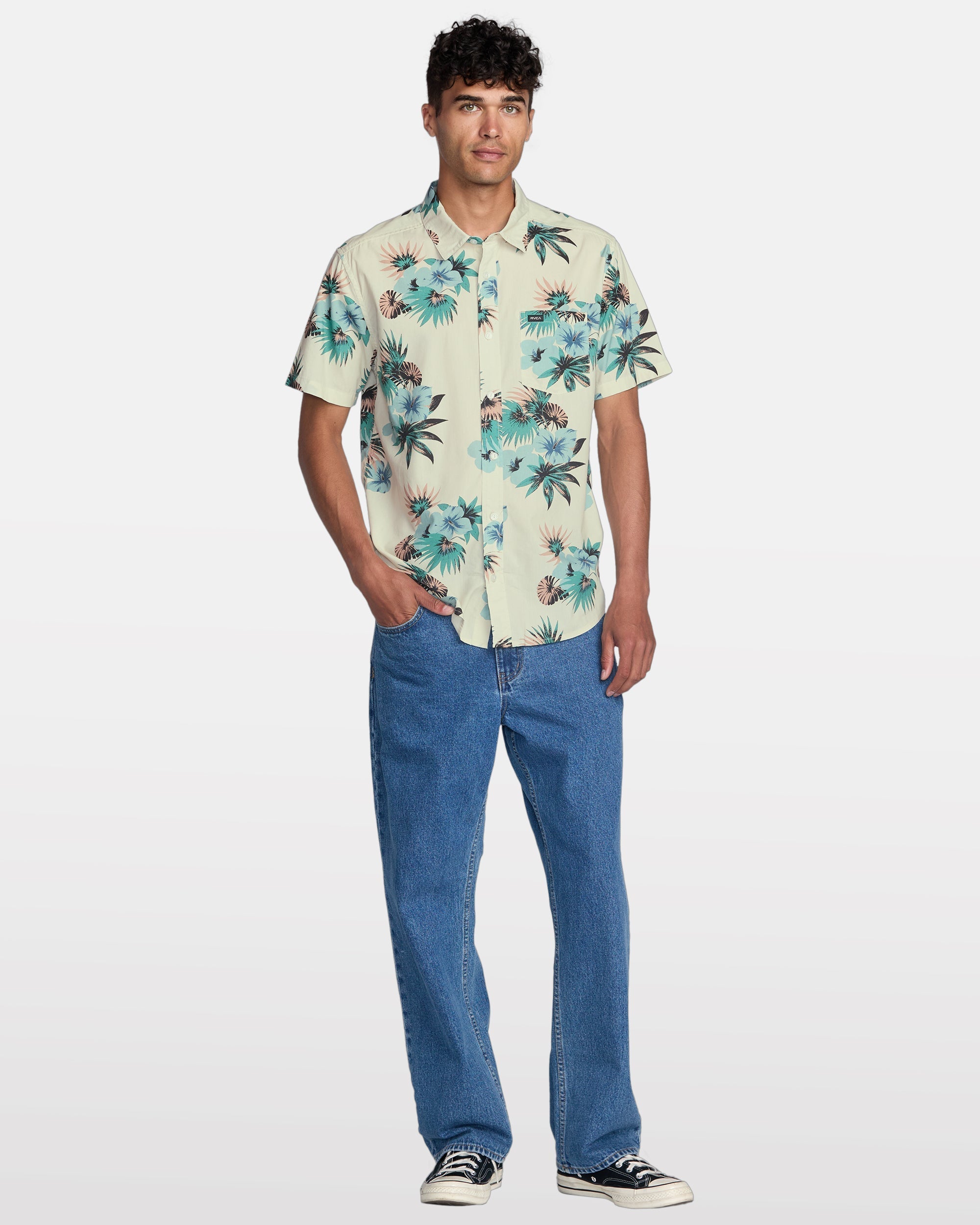 Botanical Short Sleeve Shirt - Light Khaki | RVCA US