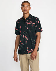 Botanical Short Sleeve Shirt - Pirate Black | RVCA online