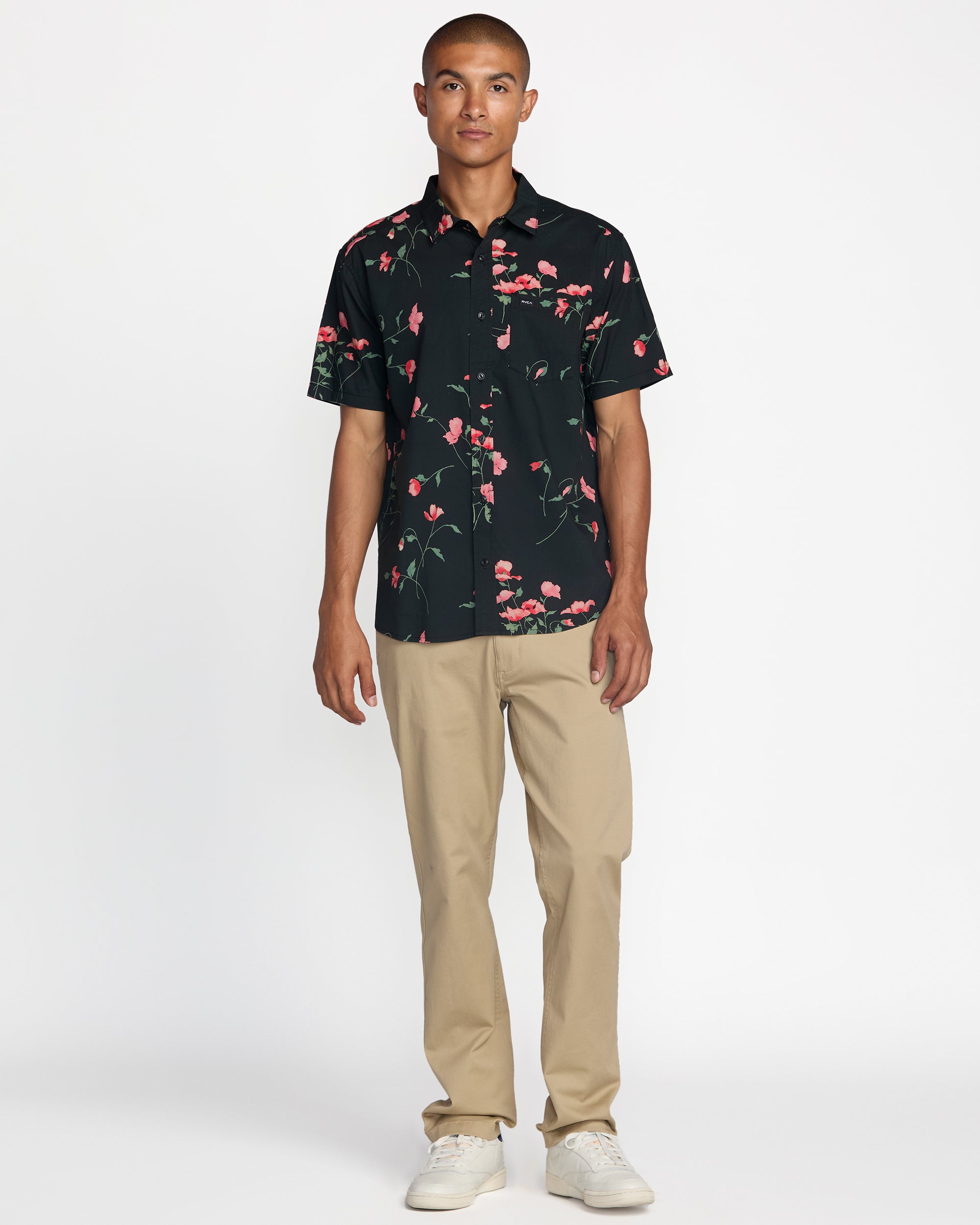 Botanical Short Sleeve Shirt - Pirate Black | RVCA online