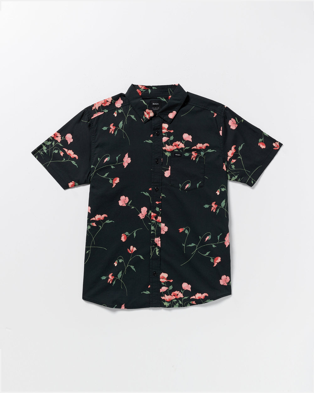 Botanical Short Sleeve Shirt - Pirate Black | RVCA online