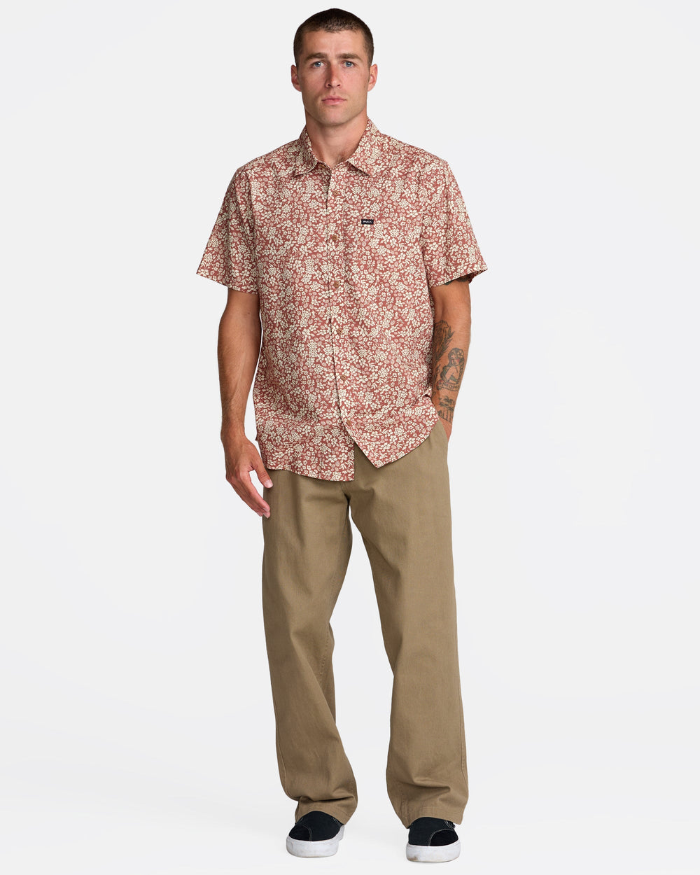 Botanical Short Sleeve Shirt - Rawhide | RVCA discount