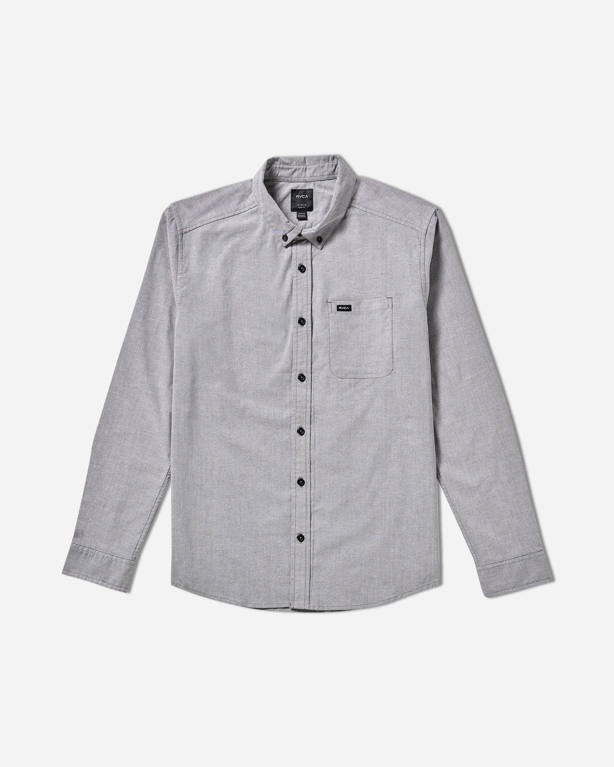 That'll Do Stretch Woven Long Sleeve Shirt - Garage Blue | RVCA discount