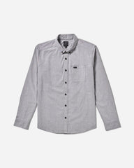 That'll Do Stretch Woven Long Sleeve Shirt - Garage Blue | RVCA discount