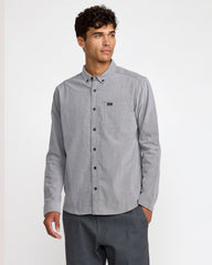 That'll Do Stretch Woven Long Sleeve Shirt - Garage Blue | RVCA discount