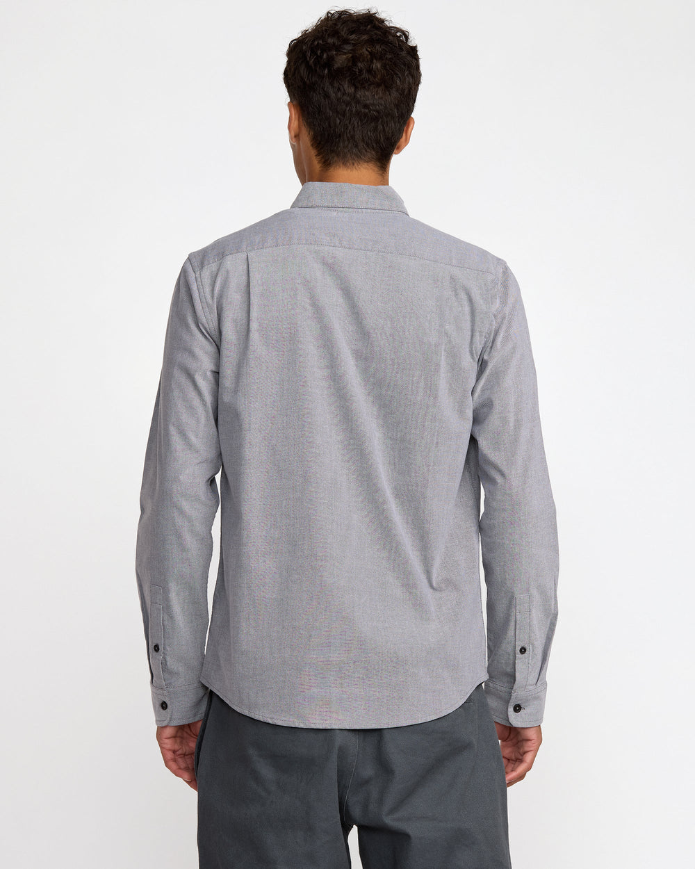 That'll Do Stretch Woven Long Sleeve Shirt - Garage Blue | RVCA discount