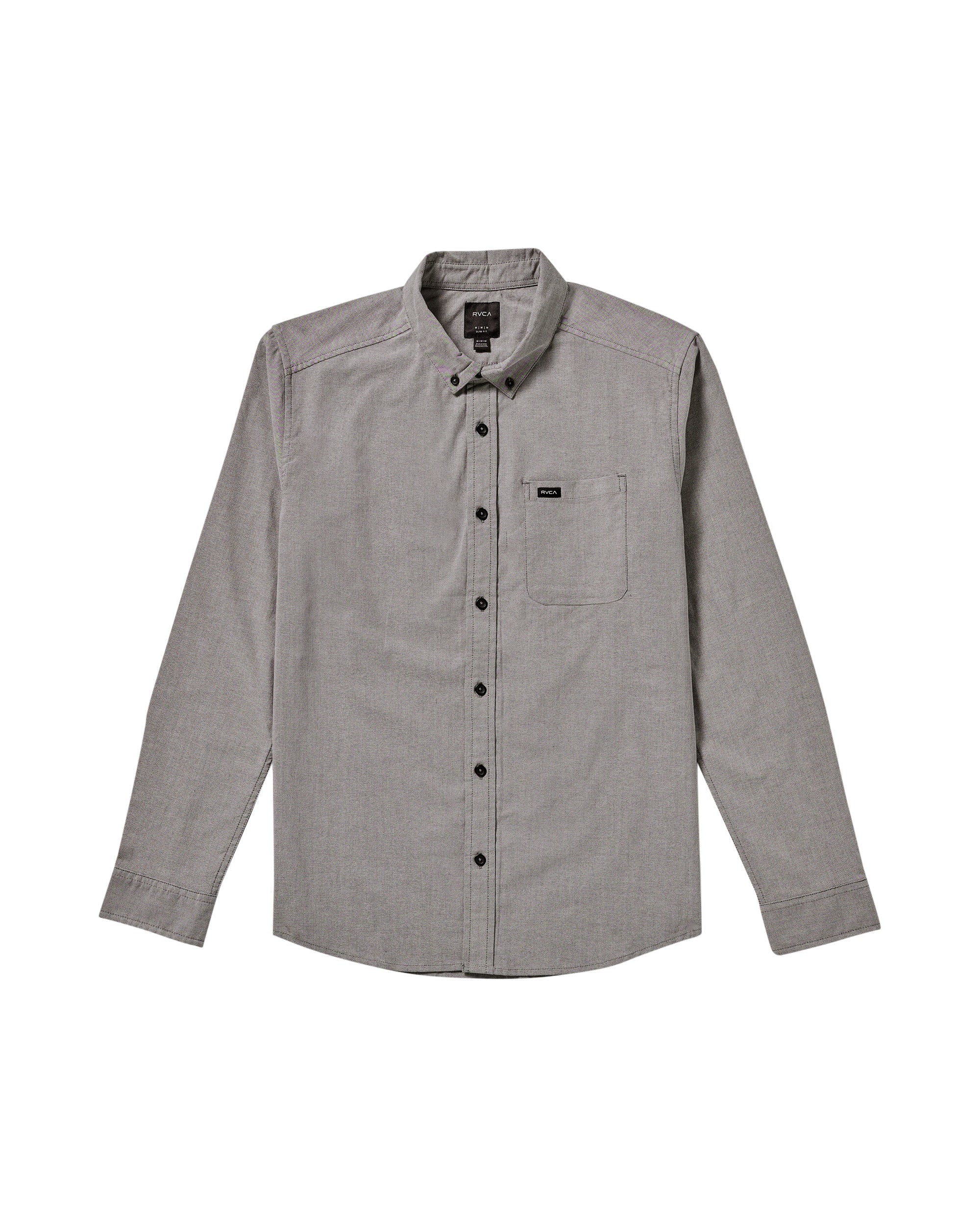 That'll Do Stretch Woven Long Sleeve Shirt - Pavement | RVCA for sale