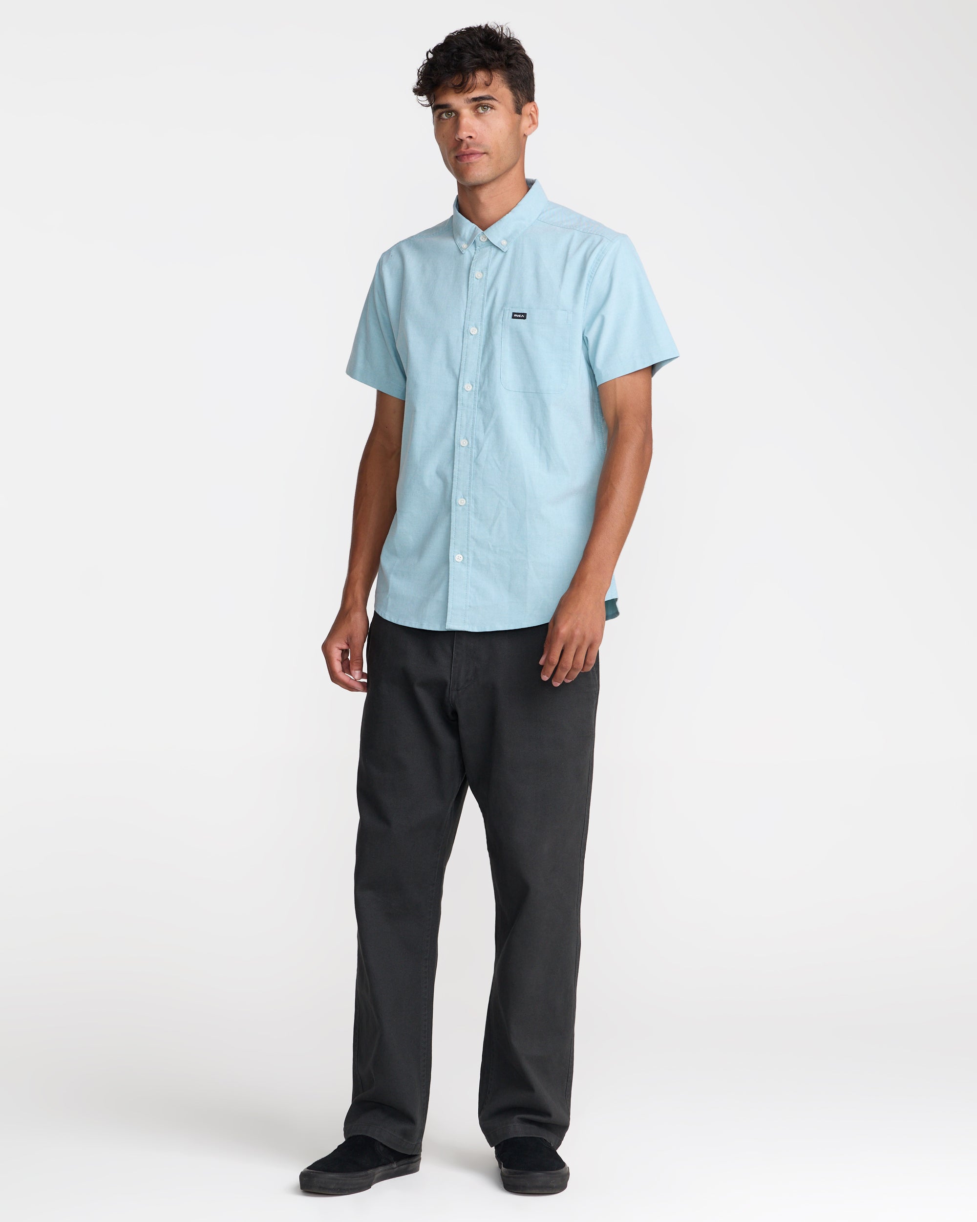 That'll Do Stretch Short Sleeve Shirt - Deep Teal | RVCA outlet
