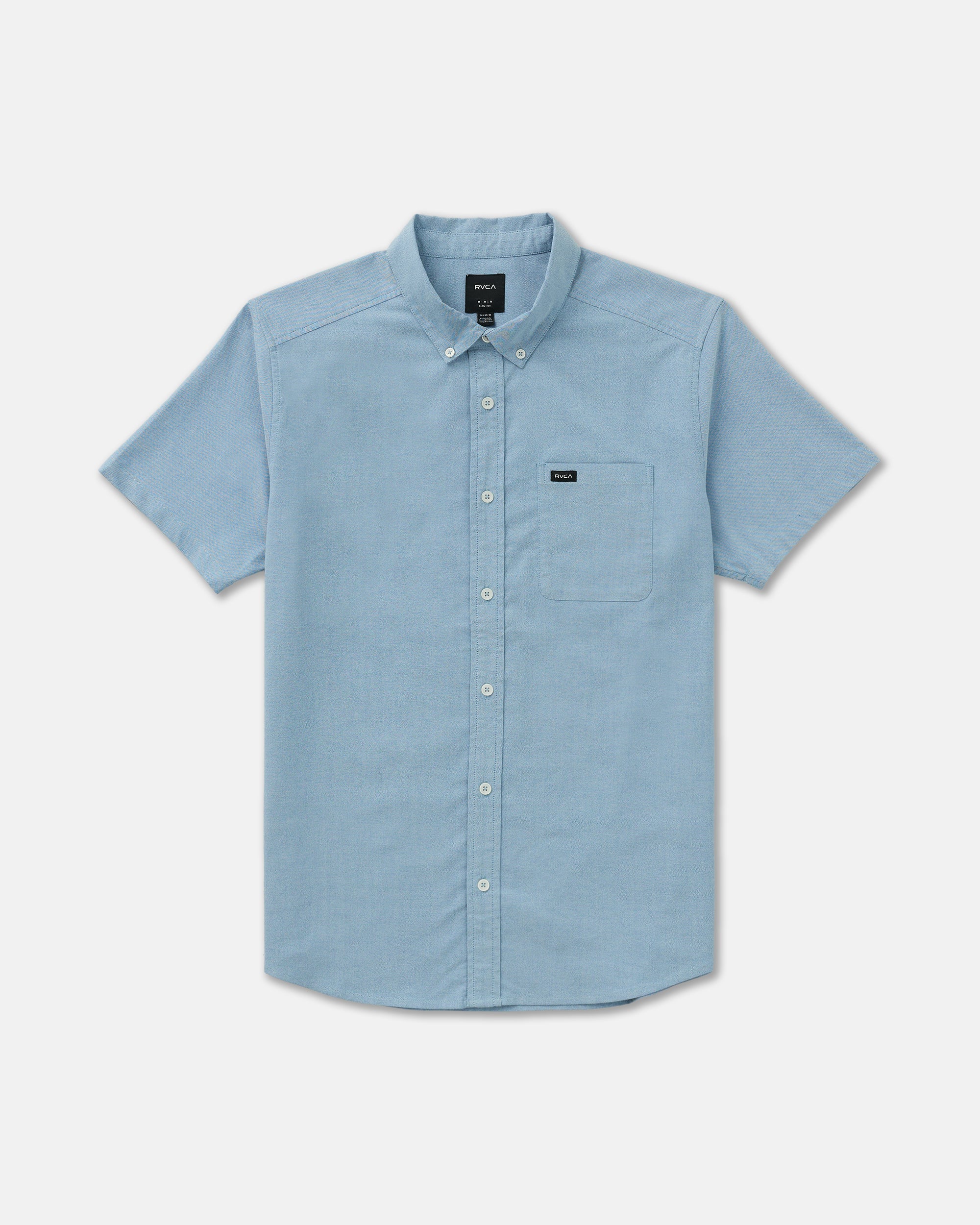 That'll Do Stretch Short Sleeve Shirt - Oxford Blue | RVCA discount