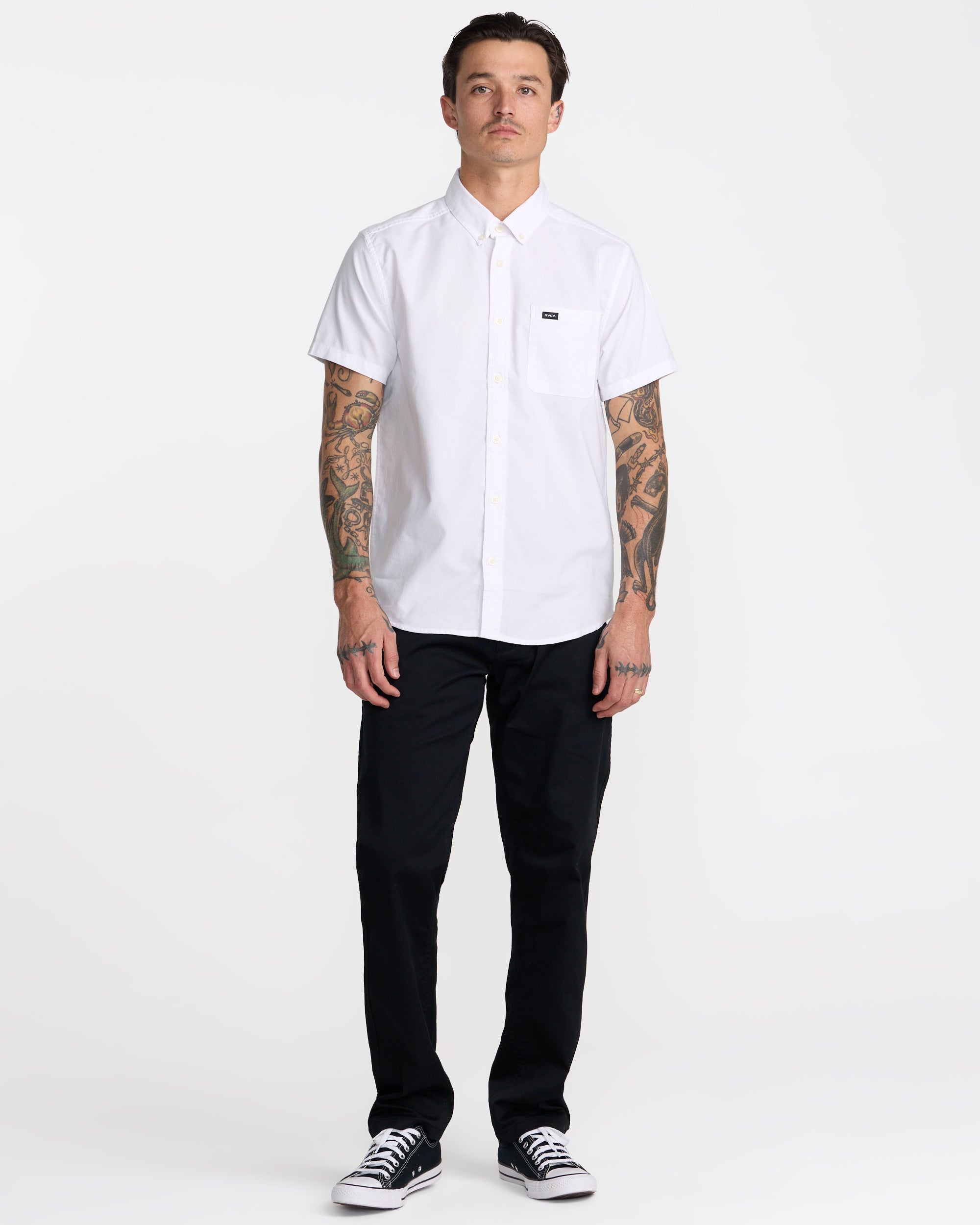 That'll Do Stretch Short Sleeve Shirt - White | RVCA outlet