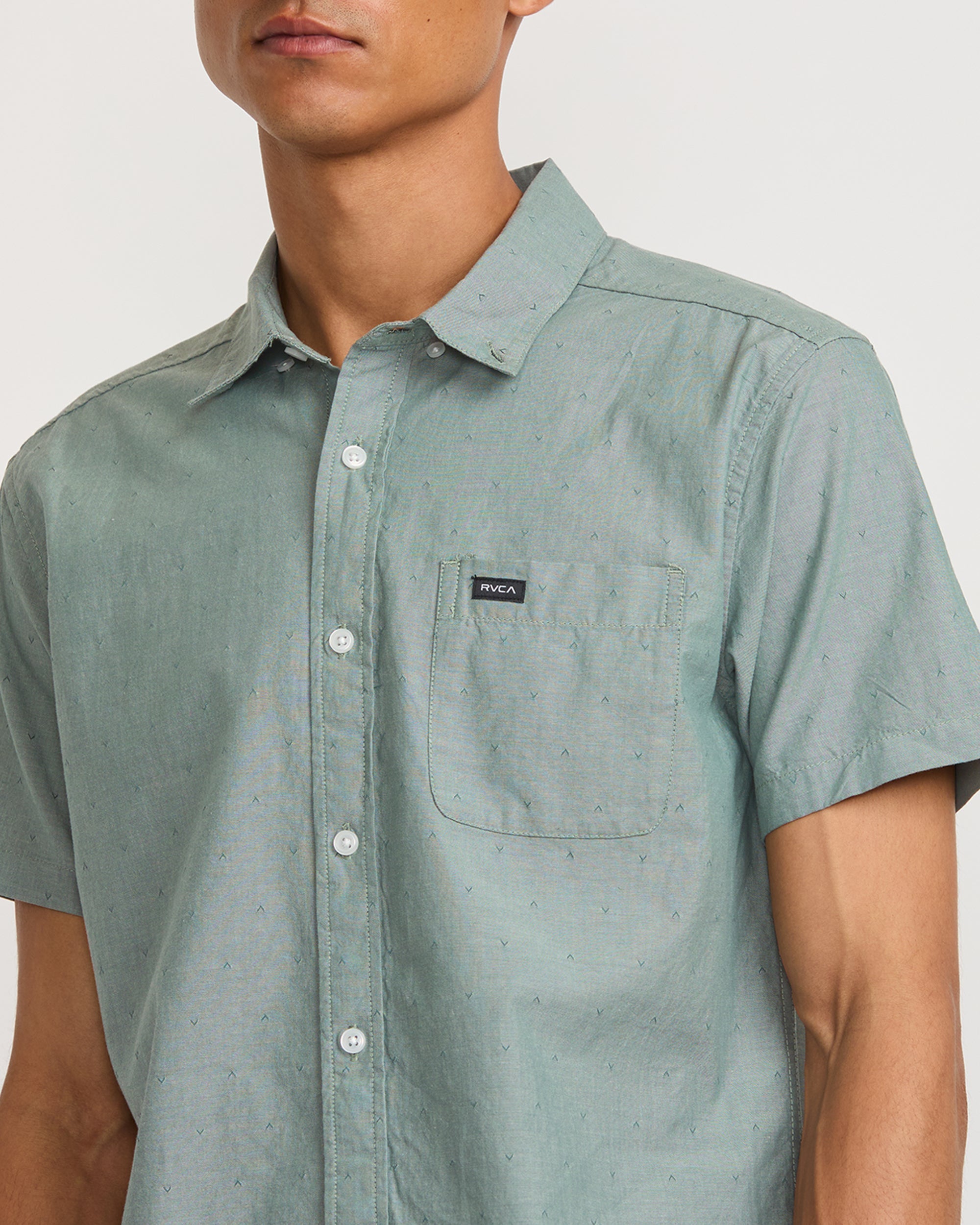 That'll Do Dobby Short Sleeve Shirt - Balsam Green | RVCA online