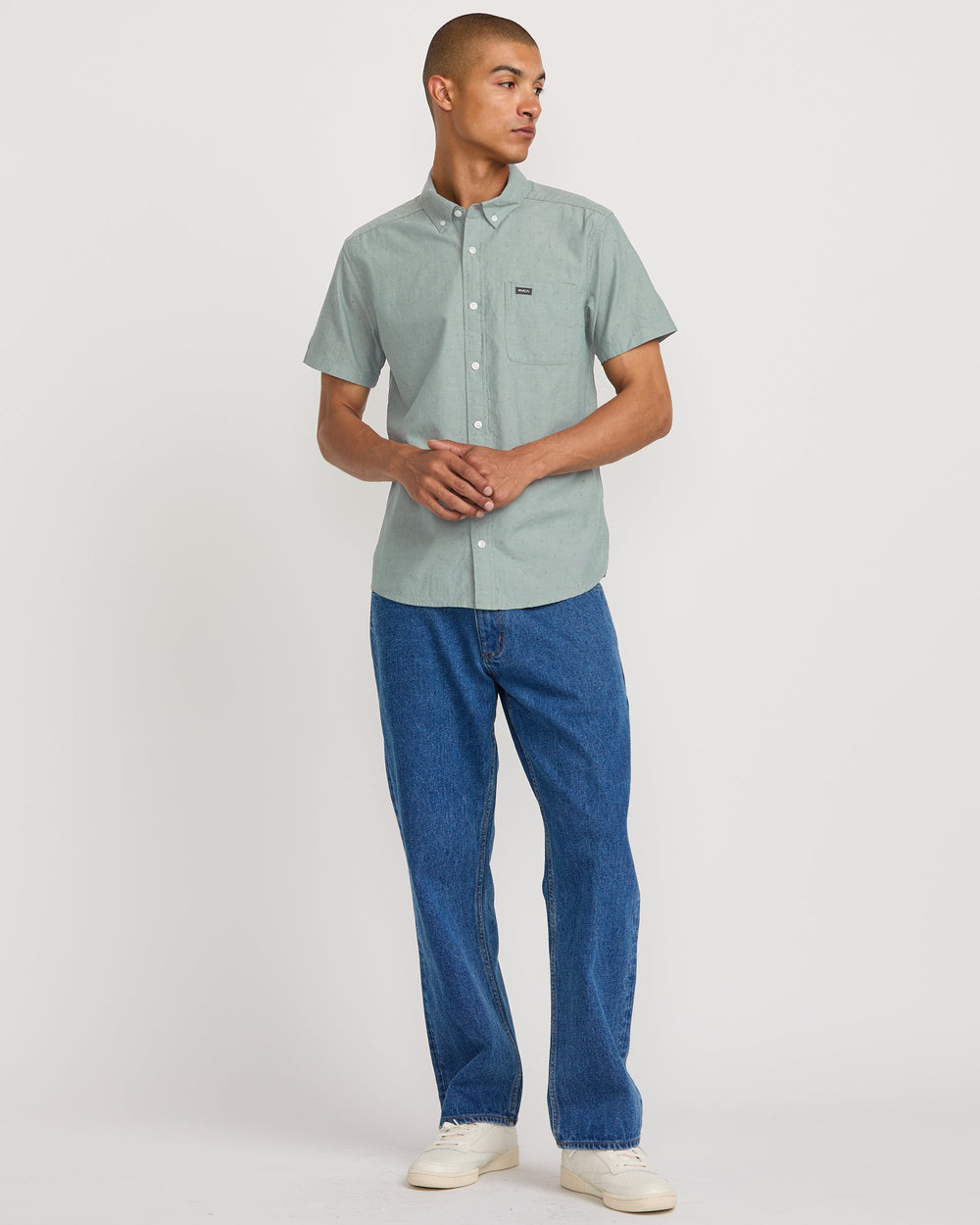 That'll Do Dobby Short Sleeve Shirt - Balsam Green | RVCA online