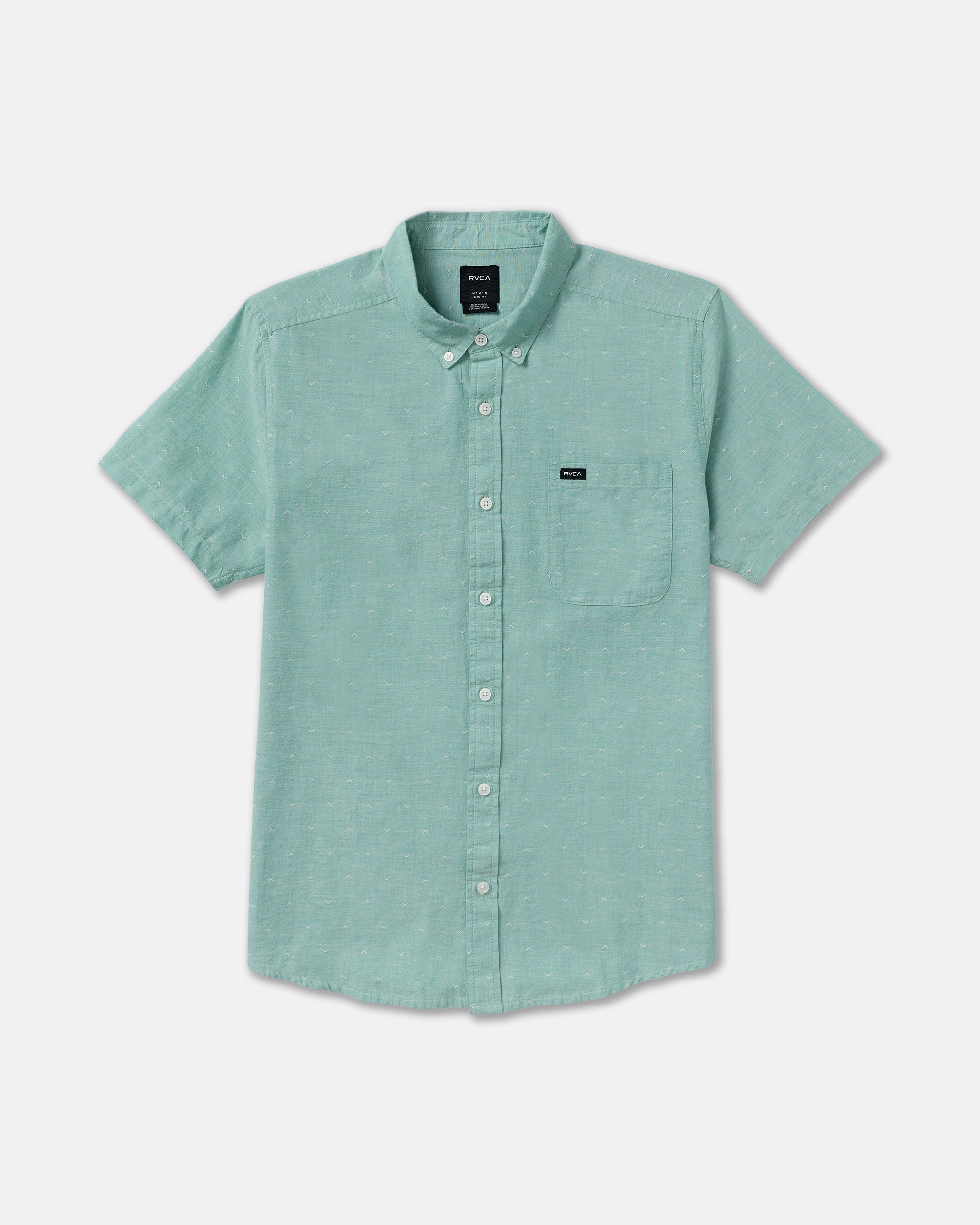 That'll Do Dobby Short Sleeve Shirt - Bottle Green | RVCA US
