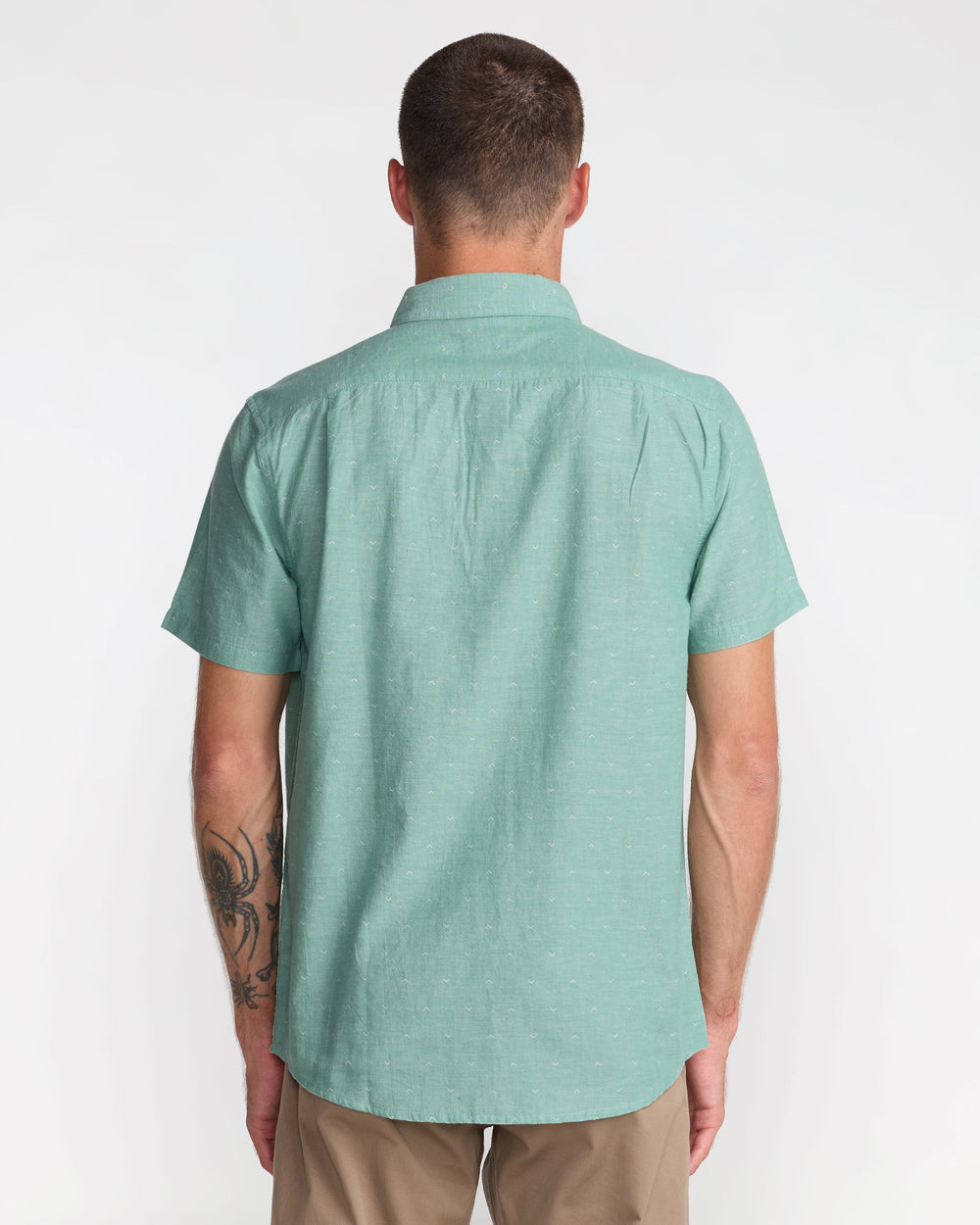That'll Do Dobby Short Sleeve Shirt - Bottle Green | RVCA US
