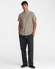 That'll Do Dobby Short Sleeve Shirt - Sand | RVCA for sale
