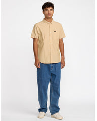 That'll Do Dobby Short Sleeve Shirt - Toasted | RVCA near me