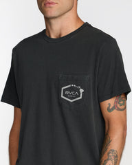 Island Hex Pocket Short Sleeve Tee - Pirate Black | RVCA discount