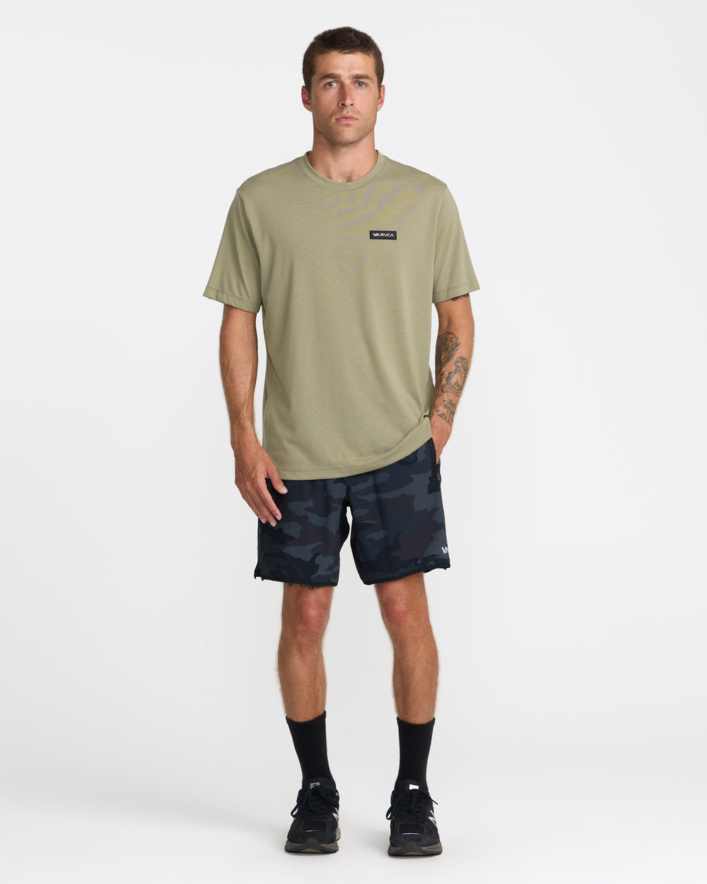 Icon Short Sleeve Tee - Covert Green | RVCA online