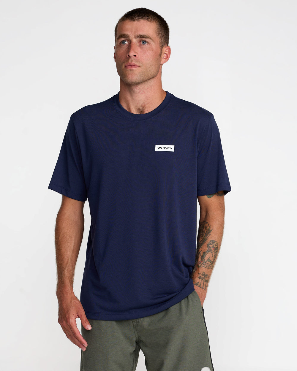 Icon Short Sleeve Tee - Navy Marine | RVCA online