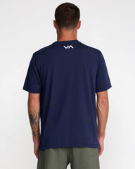 Icon Short Sleeve Tee - Navy Marine | RVCA online