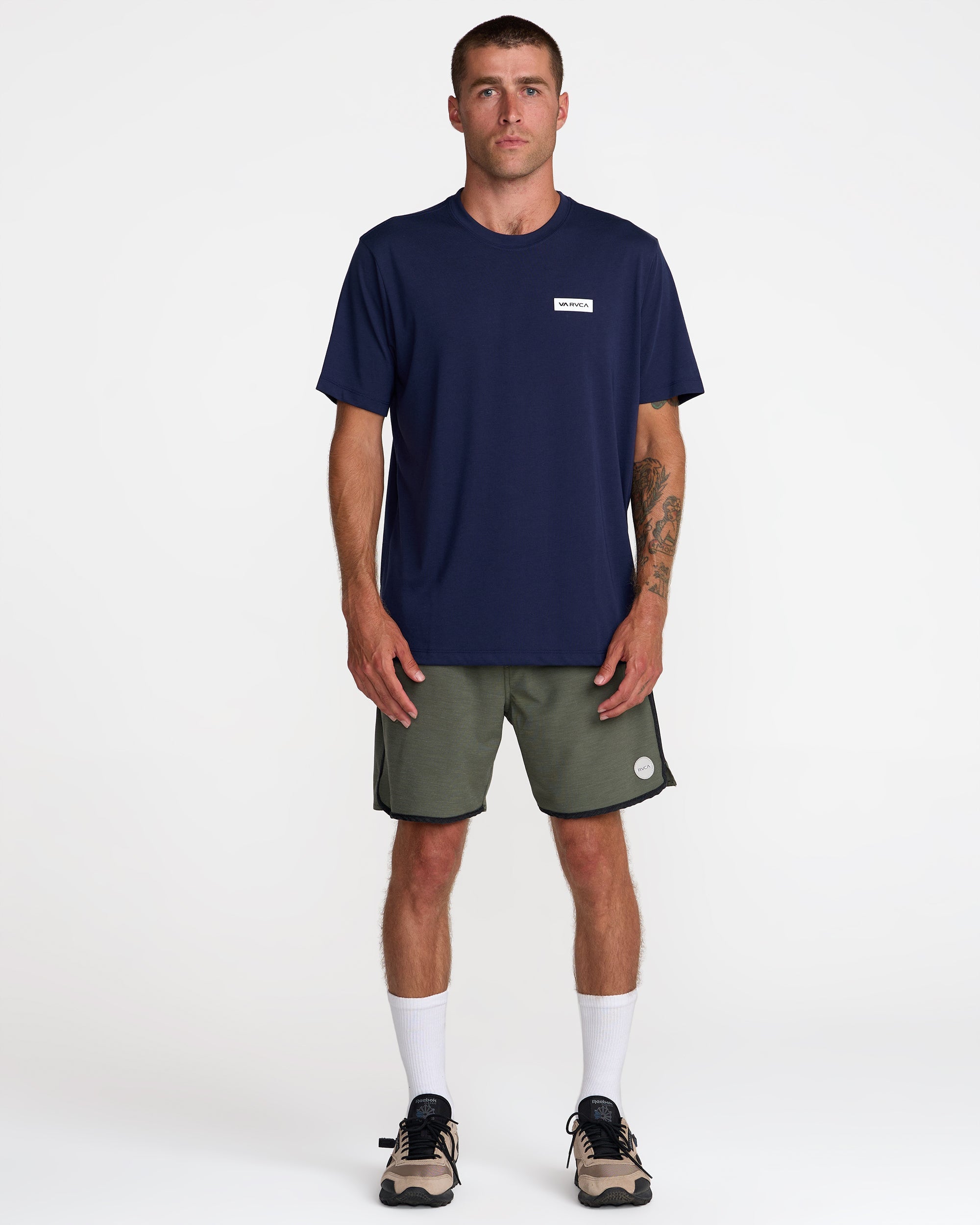 Icon Short Sleeve Tee - Navy Marine | RVCA online