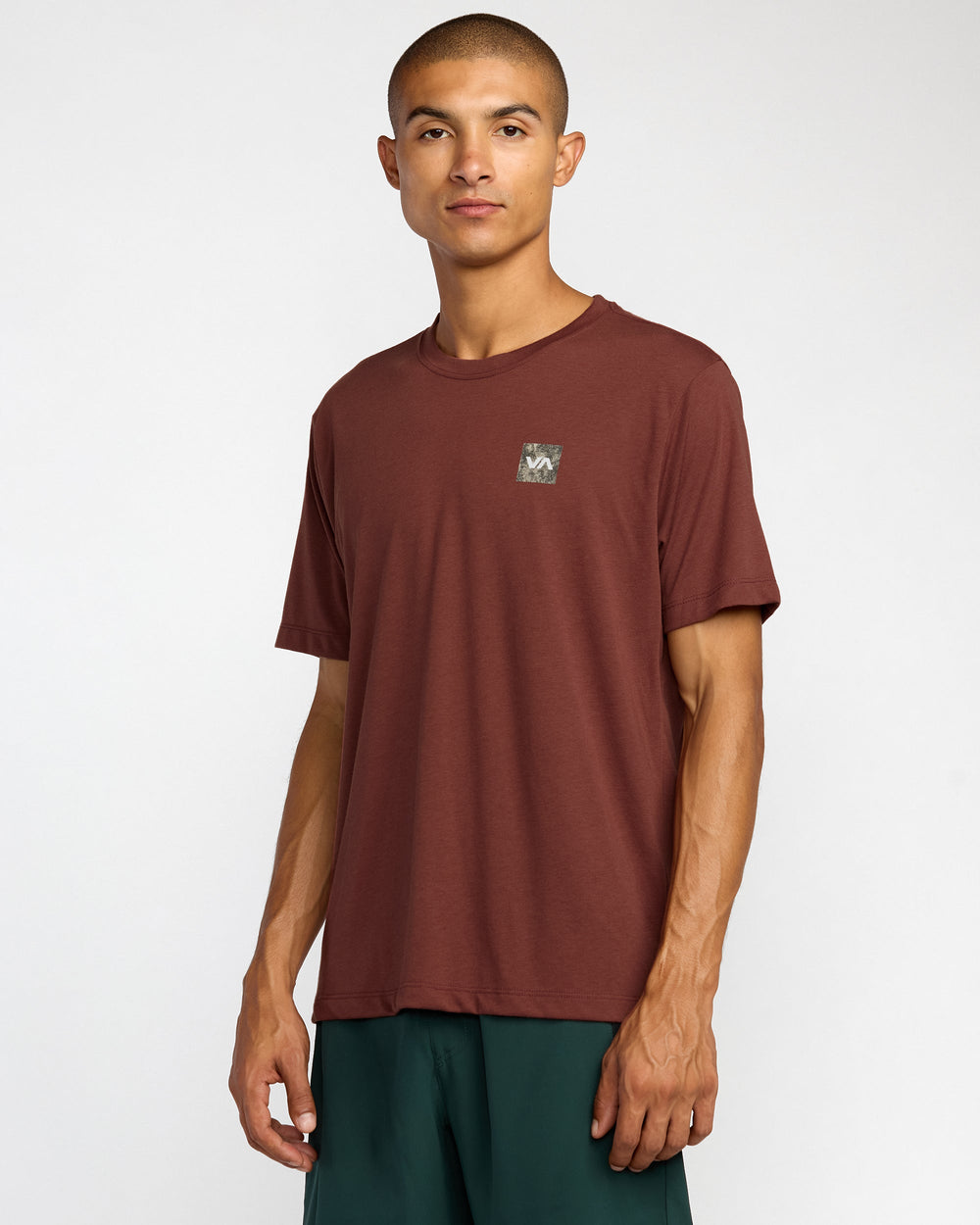 RVCA 2X Short Sleeve Tee - Red Earth | RVCA on sale