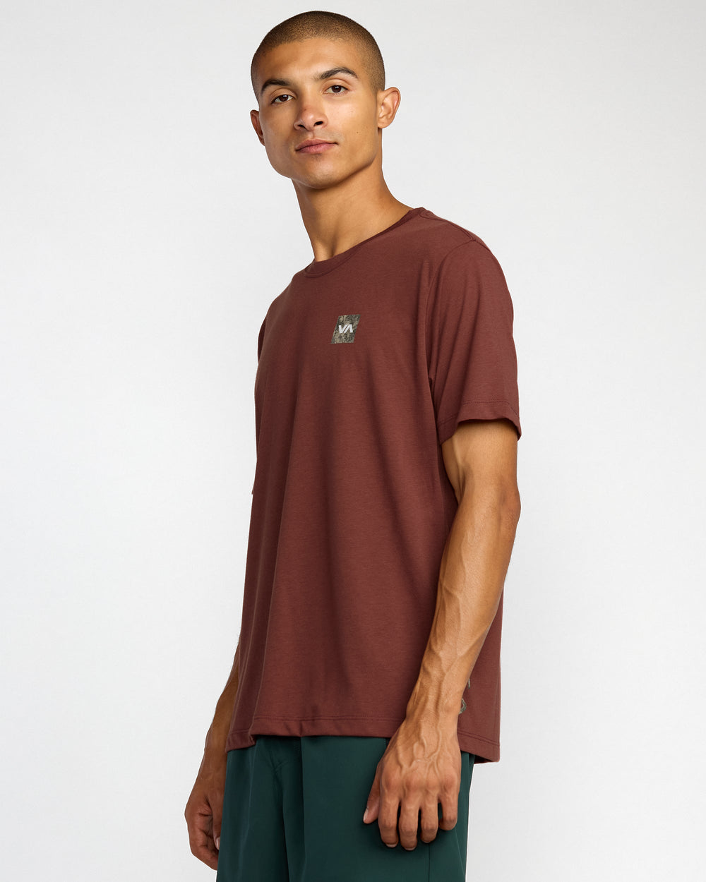 RVCA 2X Short Sleeve Tee - Red Earth | RVCA on sale
