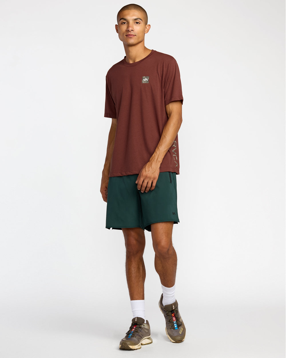 RVCA 2X Short Sleeve Tee - Red Earth | RVCA on sale