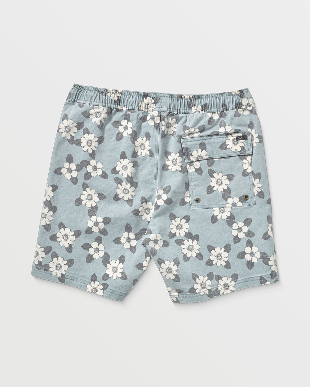 Escape Elastic Print Short 17" - Lead | RVCA outlet