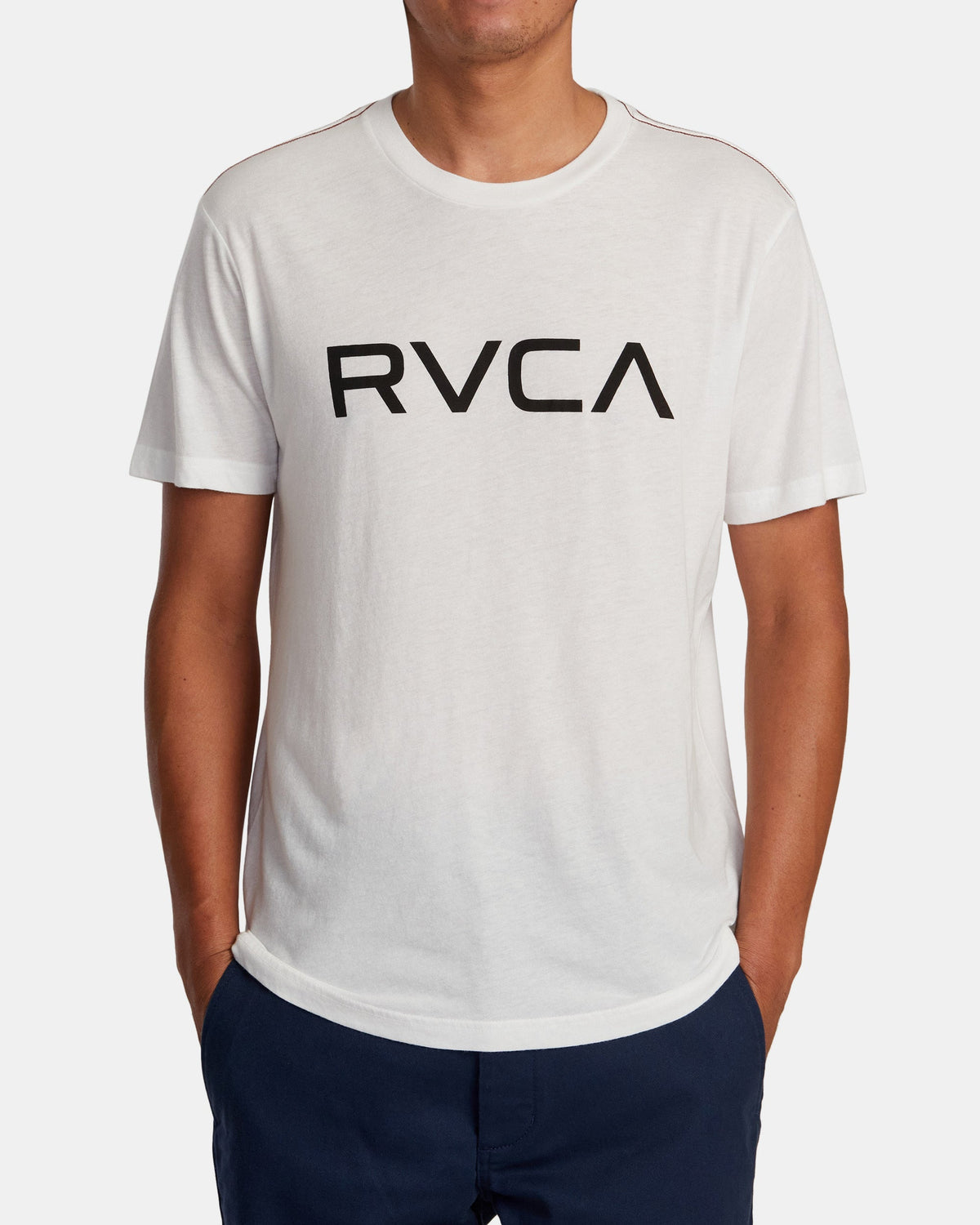 Big RVCA Short Sleeve Tee - Antique White | RVCA on sale